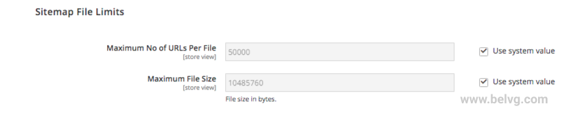sitemap file limits